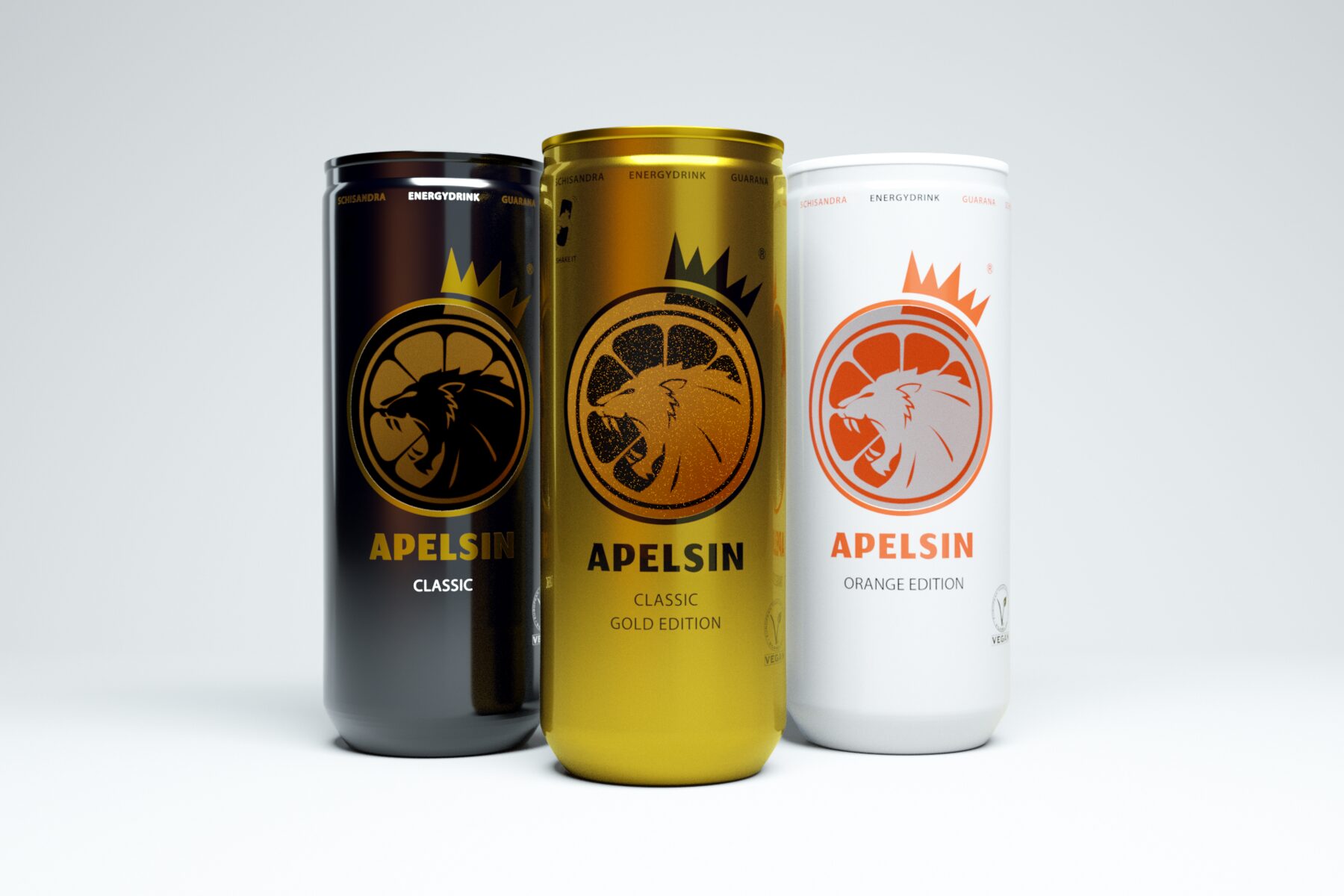Apelsin Drinks Trio — Classic, Gold Edition, Orange Edition
